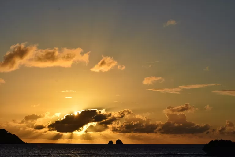 Sandy island Sunset