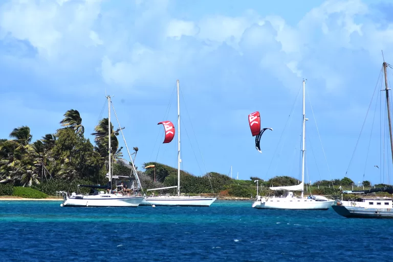 Union island kiteboarding charters with SAK 2