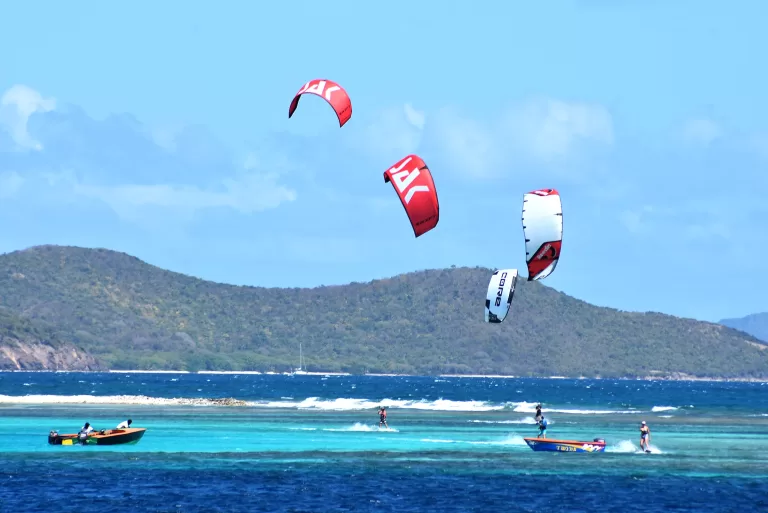 Union island kiteboarding charters with SAK 3