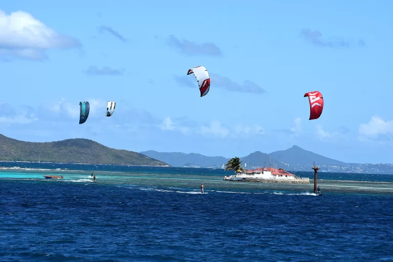 Union island kiteboarding charters with SAK 4
