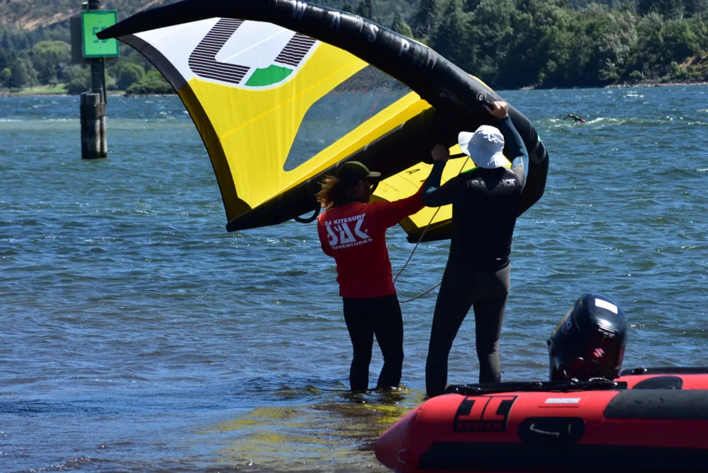 Wing foil Lessons in The gorge 